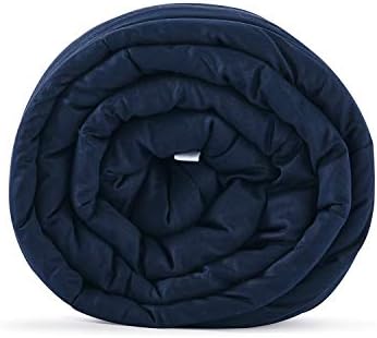 TONGDADA Kids Weighted Blanket | 40''x60'',7lbs | for Child Between 55-80 lbs | Premium Cotton Material with Glass Beads | Navy by TONGDADA