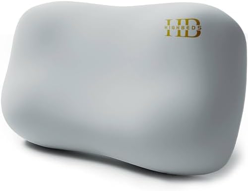 HighBeds Cervical Neck Pillow for Neck Pain Relief- Memory Foam Pillow for Side and Back Sleepers, BASF Support with Ergonomic Pillow(Grey) by HighBeds