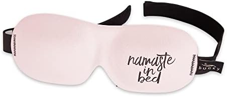 Bucky Ultralight Collection, Contoured Travel and Sleep Eye Mask, Namaste in Bed, One Size by Bucky