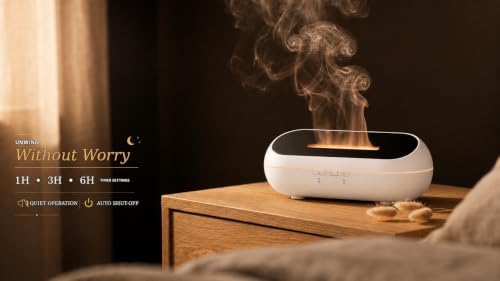 AquaAura Essential Oil Diffuser, 160ml Ultrasonic Aroma Diffuser with Color-Changing Mist, 7 LED Colors, Timer & Auto Shut-Off for Bedroom, Home & Office - Image 4
