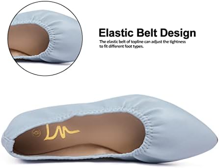 Women's Ballet Flat Slip On Flats - Classic Casual Dress Shoes, Foldable Portable Travel Ballet Walking Shoes - Image 4