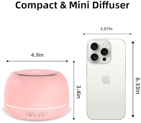 SEEDSEEL 300ML Aromatherapy Essential Oil Home Diffuser with 7 Color LED Light, Remote, 4 Timers, Auto-Off for Office, Bedroom, Yoga - Image 2
