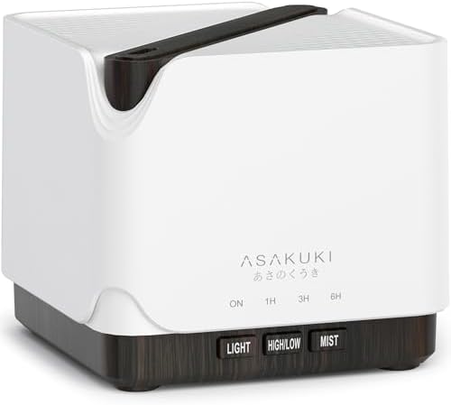 ASAKUKI Essential Oil Diffuser for Home Large 700 ml Humidifier by ASAKUKI