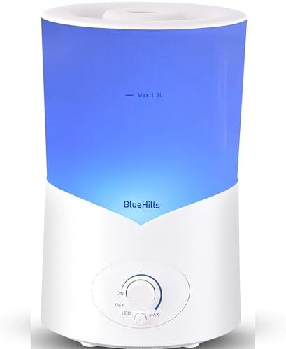 BlueHills 1000 ML Essential Oil Diffuser Premium Humidifier Large 1L White by BlueHills