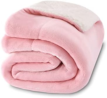 NANPIPER Baby Sherpa Blanket,Warm Toddler Throw Blanket,Soft Newborn Fleece Blanket for Winter (Pink,30x40 inches) by NANPIPER