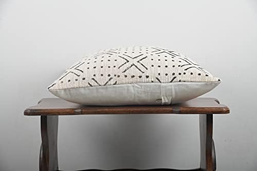 Trade Star Luxurious Square Cushion Cover Indian Decorative Sofa Pillow Case Modern Farmhouse Couch Cushion Cases for Bed Sofa Living Area (Ivory (Nova), 18 X 18 Inch) - Image 3