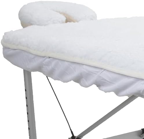 ForPro Premium Pro Fleece Massage Table Pad Set, Extra Soft, Hypoallergenic, Includes Massage Table Pad and Face Rest Cover, 31” W x 72” L, White by ForProProfessionalCollection