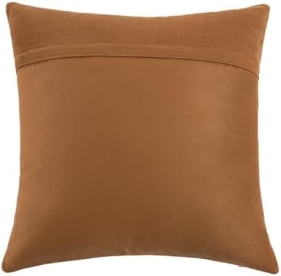 Full Grain Leather Throw Pillow Cover (20" x 20") (Coffee) - Image 4