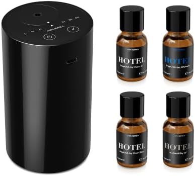 Airversa AN8 Waterless Essential Oil Diffuser Starter Kit, Black by Airversa