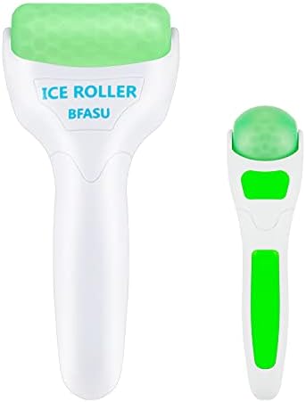 Ice Roller, Face Roller 2 PCS, Massage Tools with Mini Roller for Eye, Face and Body, Relax and Alleviate Puffiness Fine Lines Minor Pain (Green) by BFASU