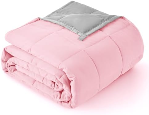Topblan Cooling Weighted Blanket for Adults, 12 lbs 48 x 72 Twin Size Bed by Topblan