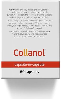 Collanol - Innovation in The Care of Healthy Joints – Liquid Formula in a Double Capsule. 3D Collagen + Micelle Extract of Turmeric Roots 1 Capsule/Day. Laboratory Tested - Image 2