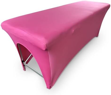 Massage Table Cover, 6 ft Stretch Lash Bed Cover, Pink by XOLLOZ