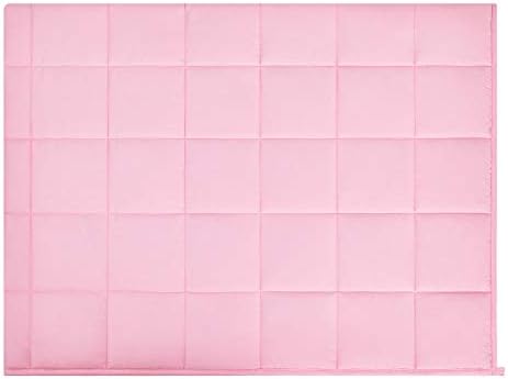 RelaxBlanket Weighted Blanket | 60''x80'',10lbs | for Individual Between 90-150 lbs | Premium Cotton Material with Glass Beads | Pink - Image 7