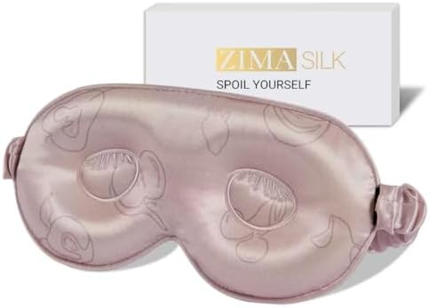 ZIMASILK Adjustable 22 Momme 100% Pure Mulberry Silk Sleep Mask by ZIMASILK