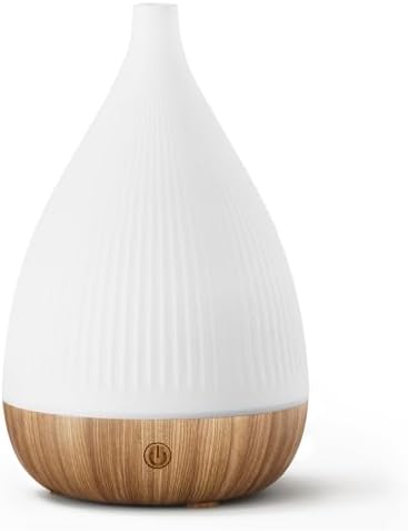 SOULORIGIN Ultrasonic Essential Oil Diffuser, Home Fragrance Aroma Diffuser with Auto Shut-Off, 8-Color Night Light & Ultra-Quiet Operation, BPA-Free Portable Aromatherapy Humidifier for Home (Light) by SoulOrigin