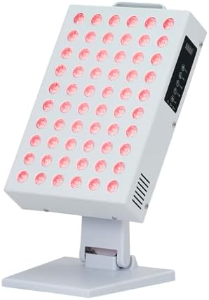 Red Light Therapy for Face and Body, Red Near Infrared Light with Timer and Stand, 60 Dual Chip LEDs, High Power Output Red Light Panel for Skin, Pain, Energy, Recovery, Performance, RT 300(NO Base) by GarveeHome