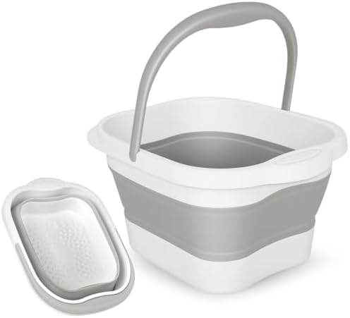 Collapsible Foot Soaking Tub Foot Bath Massage Spa 120 Acupressure Points by Craftend