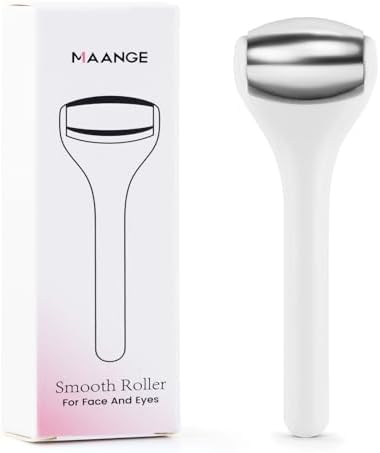 MAANGE Mini Eye & Face Rollers for Eye Massager, Stainless Steel Eye Ice Roller for Relief Puffiness Migraine Skincare Facial Roller (White) - Image 7