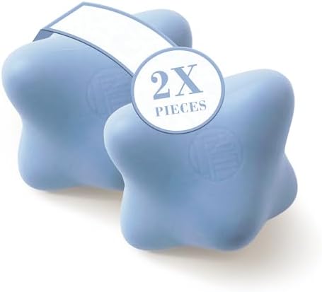 Tsubo-Oshi Massage Tools: 2-Pack Pressure Point Reflexology Tool - Handheld Silicone Massager for Knots, Muscle Tension & Relaxation - Vegan by Shikohin