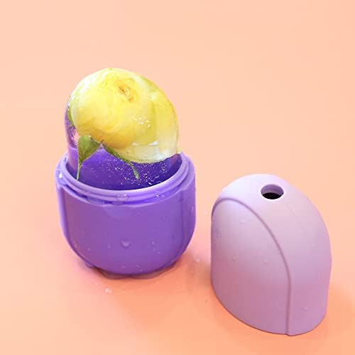 Ice Roller For Face, Purple Beauty Ice Facial Roller for Face and Eye Neck Skin Care, Silicone Ice Stick Face Ice Mould Icing Tool, Eye Puffiness Relief & Remove Fine Lines & Reduce Acne - Image 7