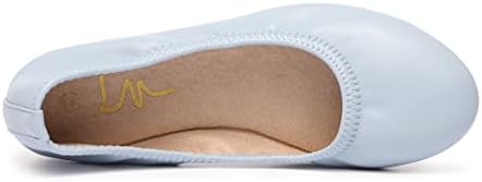 LM Women's Ballet Flats Round Toe Slip On Flats Shoes Casual Dress Shoes Foldable Portable Travel Ballet Flat - Image 4