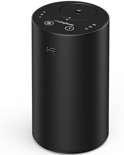Waterless Essential Oil Diffuser, Portable Car Diffuser, Black by AMAZINGFLOWER
