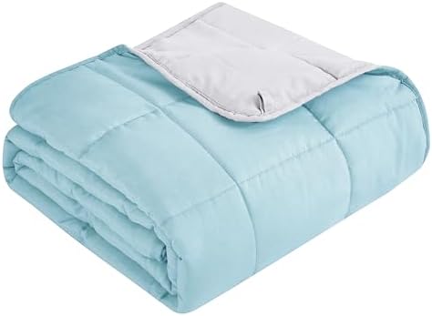 Topcee Weighted Blanket for Adults (15lbs 48"x72"), Minky Dots Heavy Blanket for Woman, Man Sleeping, Soft, Cozy and Cooling Weighted Throw Blankets, Machine Washable, Grey by Topcee%E2%80%94ForYourGoodSleep