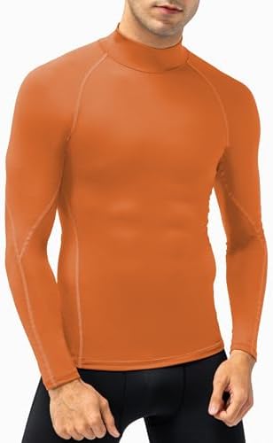 SPVISE Men's Compression Shirts Long Sleeve Mock Turtleneck Workout Tops - Image 2