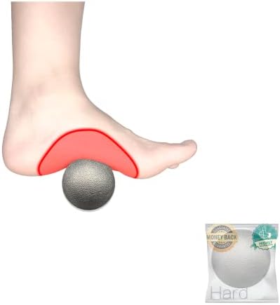 Plantar Fasciitis Relief Massage Ball – Lacrosse Ball, Foot Massage Roller & Myofascial Release Ball for Foot Pain, Trigger Point Therapy, Hard Ball for Deep Tissue & Fascia Massage by Comfyon
