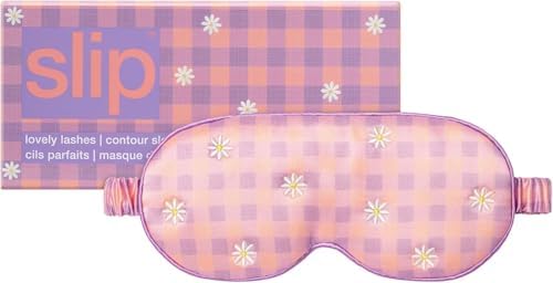 Slip Silk Contour Sleep Mask, Posie - Lash-Friendly Design, Blocks Light by SLIP