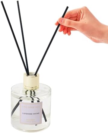 Cocorrína Flower Reed Diffuser - Lavender Thyme 6.7oz Scented Diffuser with Sticks Home Fragrance Essential Oil for Bathroom Shelf Decor (Artificial Flower) - Image 4
