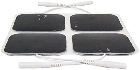 reserv 2" x 2" Premium Re-Usable Self Adhesive Electrode Pads for TENS/EMS Unit, Fabric Backed Pads with Premium Gel (Latex Free) (1 Pack (40 electrodes) - Image 5