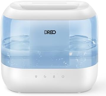 DREO 4L Humidifiers for Bedroom, 36H Runtime, 28 dB Quiet, HM311, Blue by Unknown