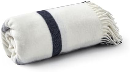 Arus Acrylic Highlands Collection Queen Throw Blanket Navy Stripes, 60x80 - Image 3