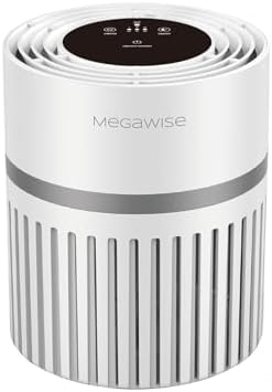 MEGAWISE Air Purifier, H13 True HEPA Filter, 25dB Quiet Air Cleaner by MEGAWISE