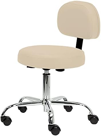 EARTHLITE Pneumatic Massage Salon Drafting Stool - No Leaking (vs. Hydraulic), Adjustable, Rolling, CFC-Free / Medical Spa Facial Chair by Unknown