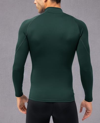 SPVISE Men's Compression Shirts Long Sleeve Mock Turtleneck Workout Tops - Image 5