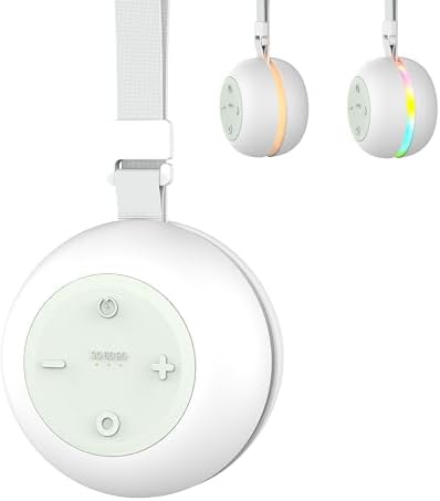 Portable Sound Machine for Baby Kids Adults, USB Rechargeable White Noise Machine with Timer Function,18 Smooth Sounds, 256-Color Changing Mood Light, Memory Function, Sound Therapy for Home, Travel by Wobrikosee