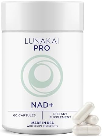 Lunakai USA Made Dual-Pathway NAD+ Formula with NR & Resveratrol, 60ct by Lunakai