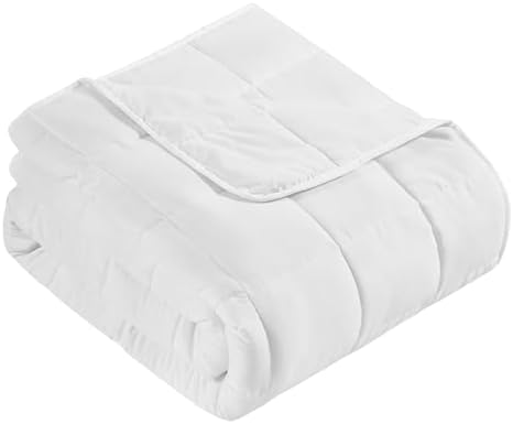 CuteKing Weighted Blanket for Adults: Weighted Blanket with Premium Glass Beads - Breathable Heavy Blanket for Comfort Sleep - Thick Blanket for Adult All Season (20lbs, 60"x80", White) by CuteKing