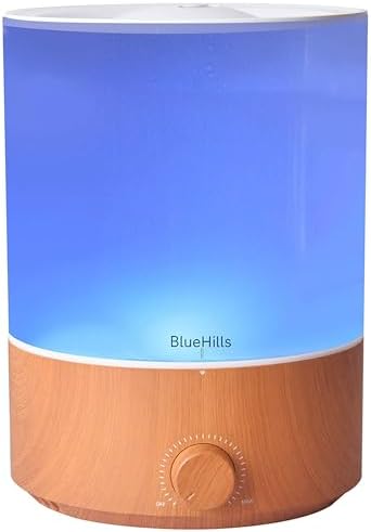 BlueHills Premium 4000 ML XL Essential Oil Diffuser Humidifier Wood Grain by BlueHills