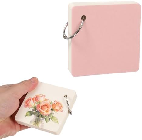 PATIKIL 2 Pcs Mini Watercolor Sketchbook, 3.15 x 3.15 55 Sheets/110 Pages Portable Square Travel Watercolor Notebook 230GSM (107lb) Detachable Painting Sketch Book Art Sketchbook, Pink by PATIKIL
