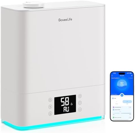 GoveeLife Smart Humidifiers for Bedroom Large Room, 6L Top Fill Humidifier by GoveeLife