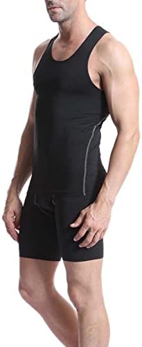 Mens 3 Pack Compression Tank Tops Sleeveless Compression Shirt - Image 3