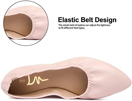 Women's Ballet Flat Slip On Flats - Classic Casual Dress Shoes, Foldable Portable Travel Ballet Walking Shoes - Image 4