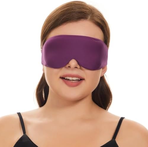 ALASKA BEAR Side Sleeper Sleep Mask, Patented, 100% Blackout, Purple by ALASKABEAR