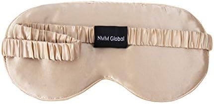 Mulberry Natural Silk Sleep Mask for Women & Men with Elastic Strap, Super Soft Sleeping Eye Mask, Size M, (Champagne) - Image 2