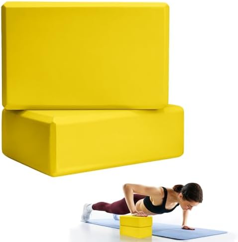 Septo 2 Pcs Yoga Blocks, 9x6x3 Inch Foam Blocks for Pilates by Septo