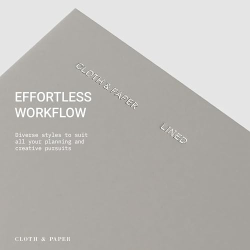 Cloth & Paper Travel Notebook | Lined Notes – Ash | Pocket Plus Lined Journal 3.2" x 6" | Writing Notebook, Journaling, Lists, Planning, Study Notes & Organized Writing – Soft Touch Cover - Image 5
